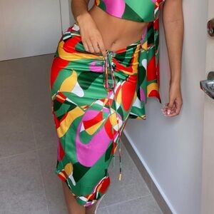 With Jean Naomi MIDI Skirt